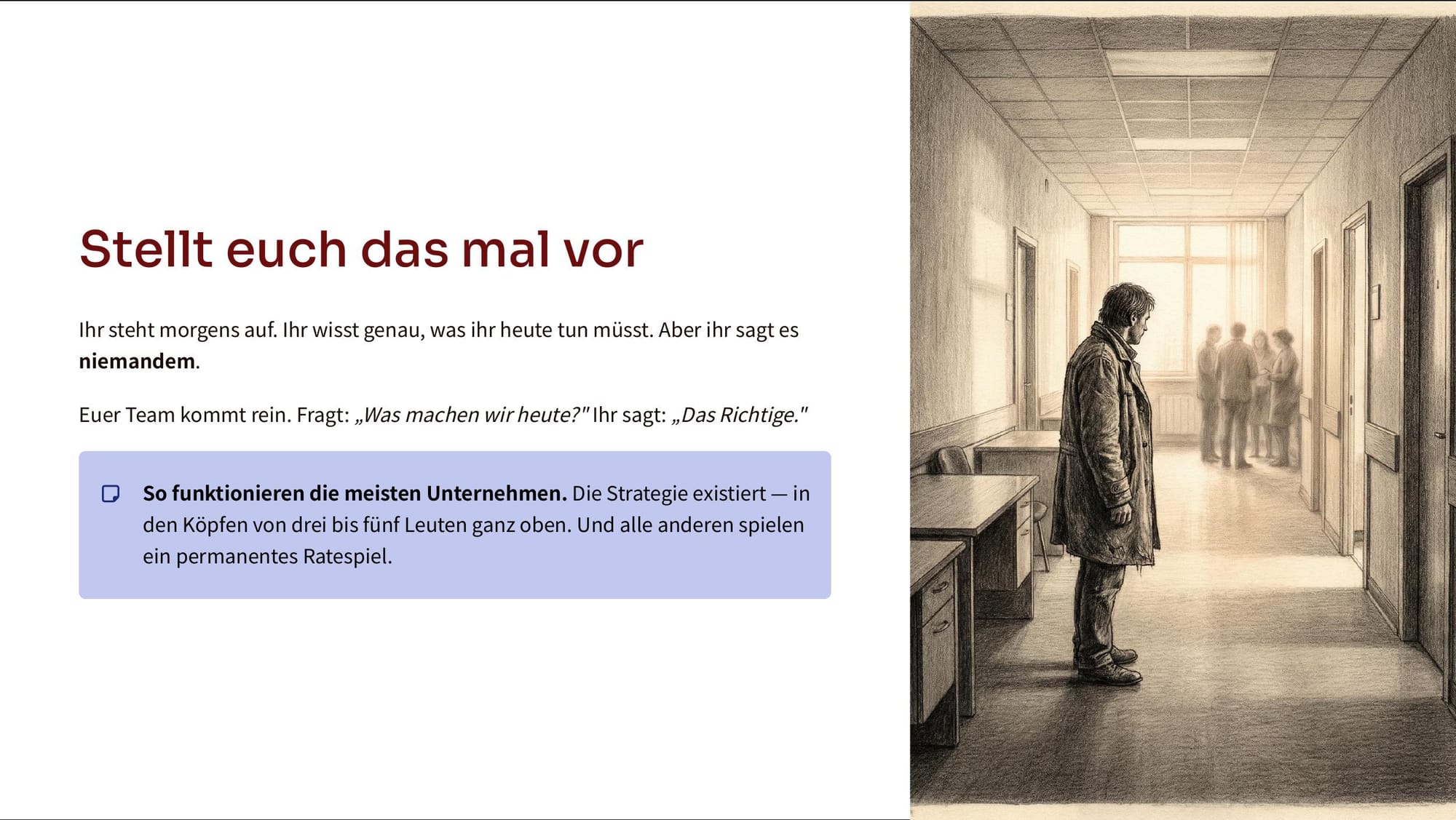 Präsentationsfolie 1: Strategie ist Führung