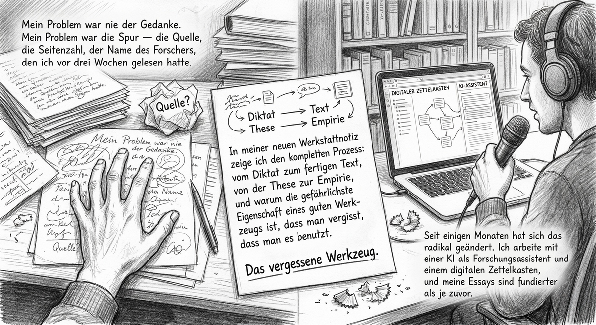 Werkstattnotiz: Ein Essay über die Essays
